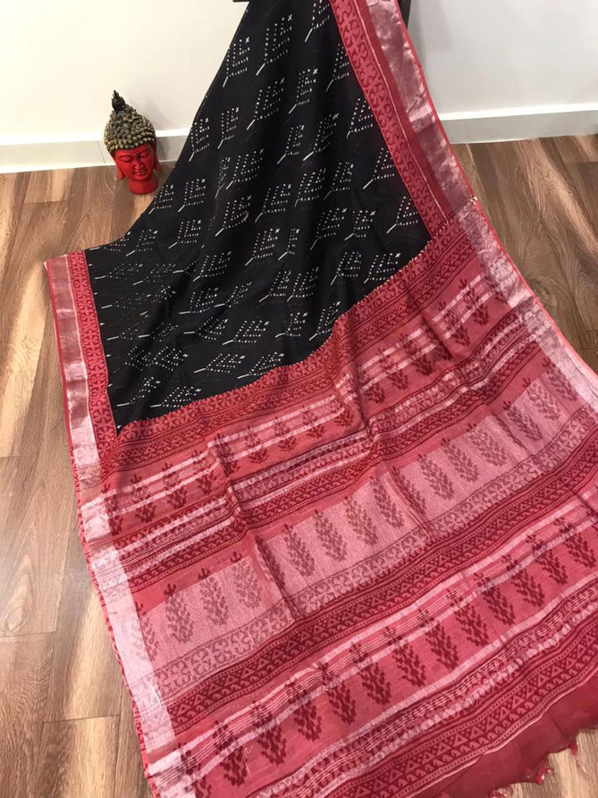 MG 111 Linen Digital Printed Daily Wear Sarees Wholesale Shop In Surat